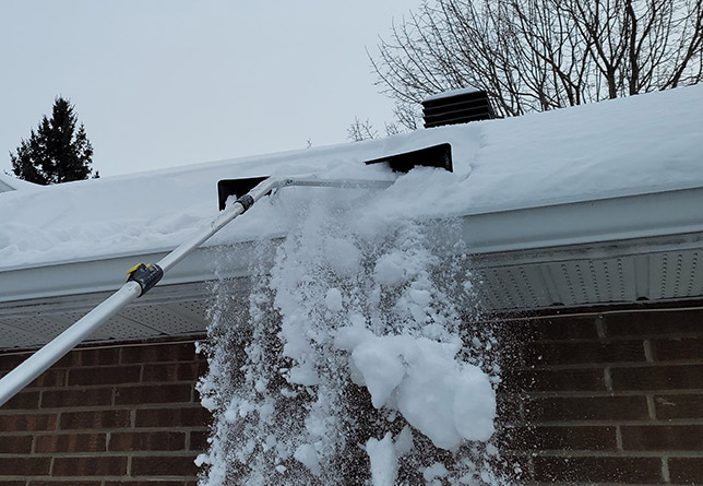 déneigement de toiture pour la ville de napierville